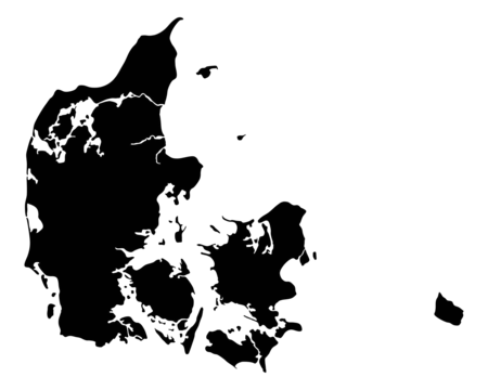 Map of Denmark